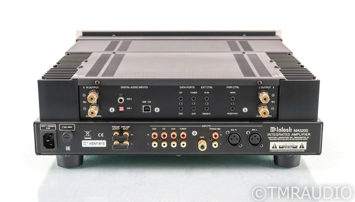 McIntosh MA5200 Stereo Integrated Amplifier; MA-5200; USB; D / A Converter; Remote