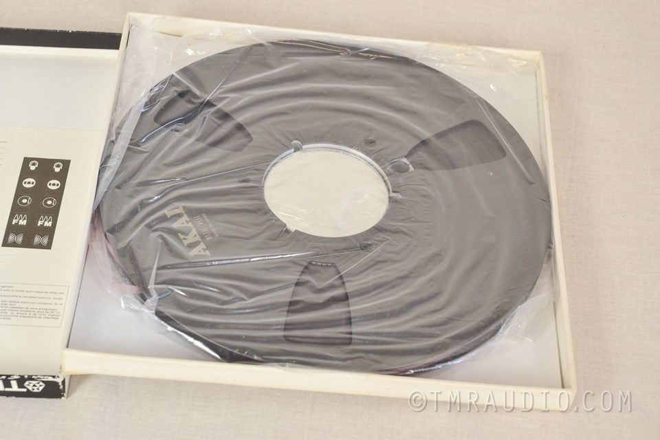 TDK SA 35-180M EE 10.5" 1/4' TAPE & AKAI METAL REEL TO REEL IN ORIGINAL BOX