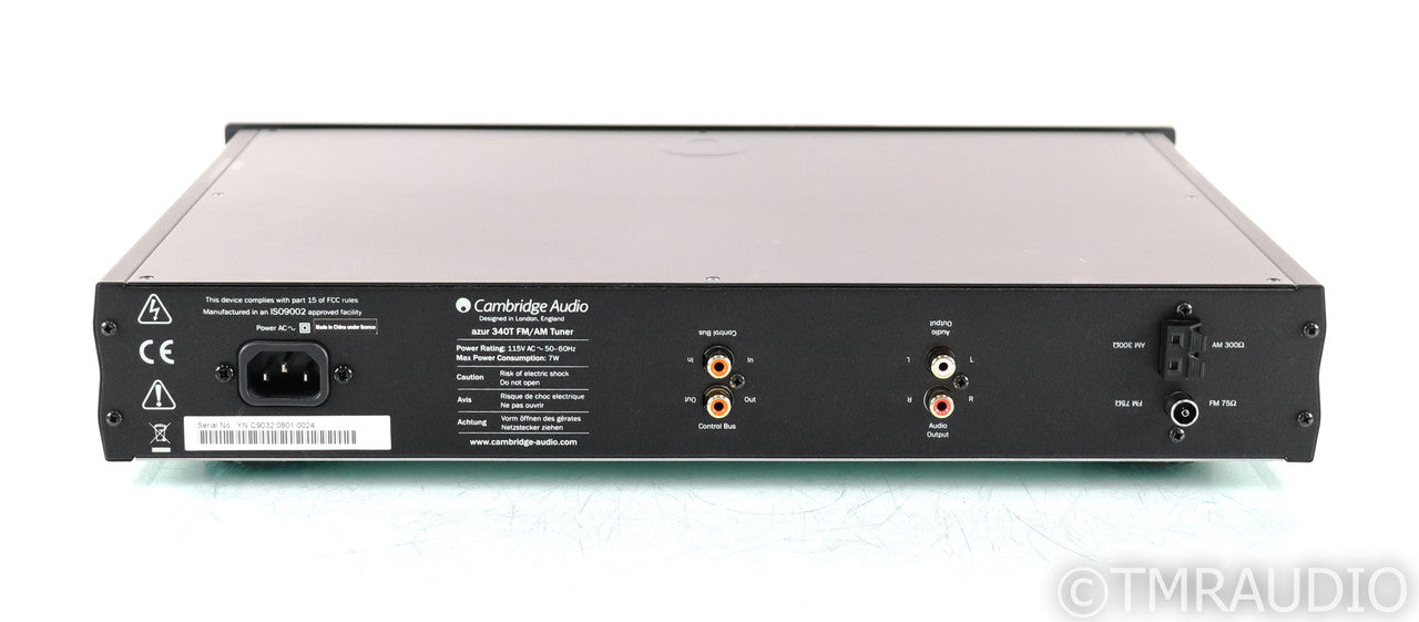 Cambridge Audio azur 340T AM / FM Tuner; Black
