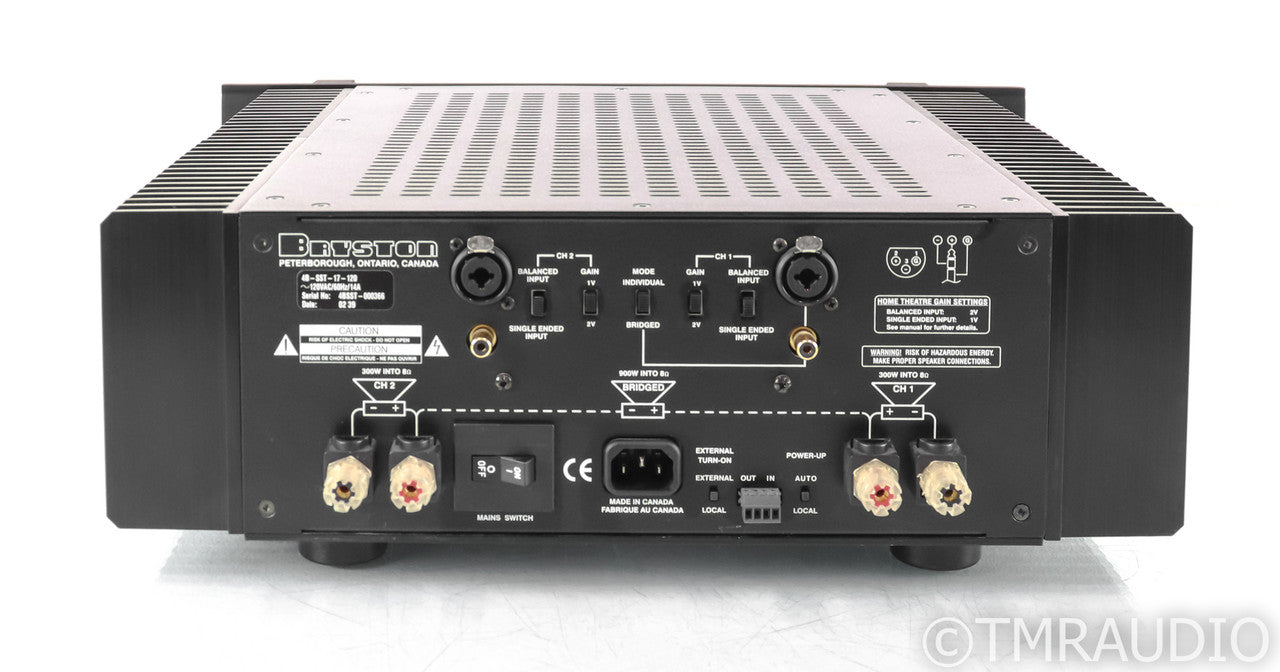 Bryston 4B SST Stereo Power Amplifier; Black; 19"
