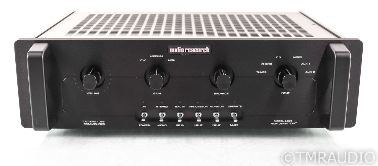 Audio Research LS25 Mk II Stereo Tube Preamplifier; Black; Remote; LS-25 Mk2