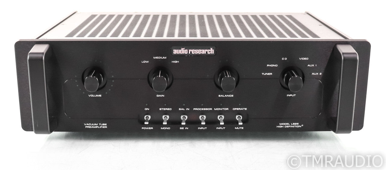 Audio Research LS25 Mk II Stereo Tube Preamplifier; Black; Remote; LS-25 Mk2
