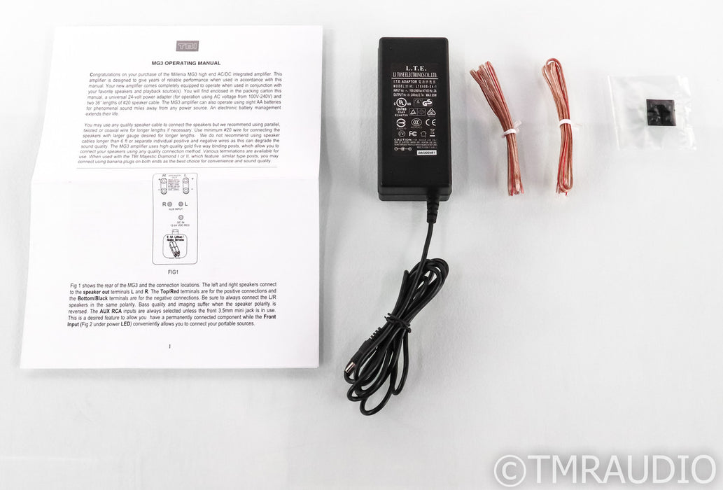 TBI Milennia MG3 Stereo Integrated Amplifier; MG-3; Black