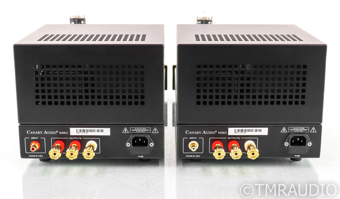 Canary Audio M80 Mono Tube Power Amplifier; M-80; Pair