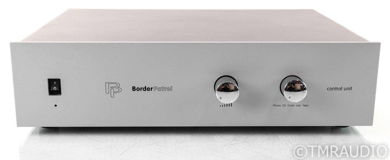 Border Patrol Control Unit EXD 0.5 Stereo Tube Preamplifier; Silver; Remote