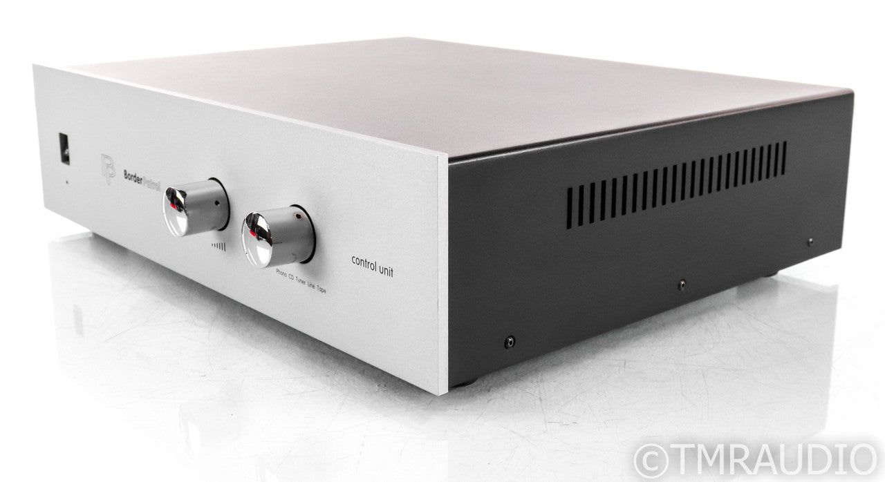 Border Patrol Control Unit EXD 0.5 Stereo Tube Preamplifier; Silver; Remote