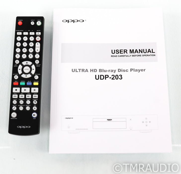 Oppo UDP-203 Universal 4K Blu-Ray Player; UHD; HDR; Remote