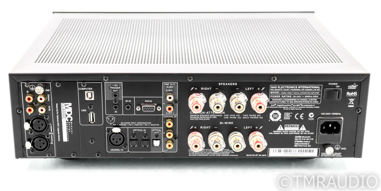 NAD C390DD Stereo Integrated Amplifier; C 390-DD; Remote; DD-AP1 MDC Upgrade