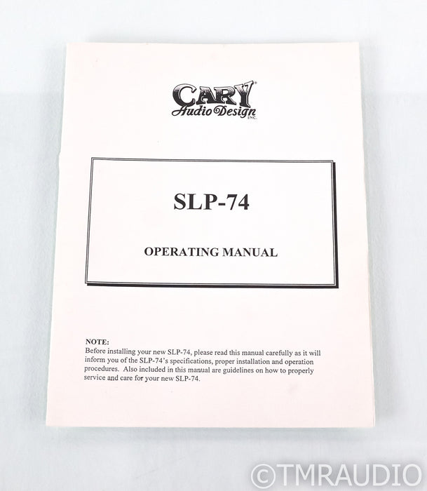 Cary Audio SLP-74 Stereo Tube Preamplifier