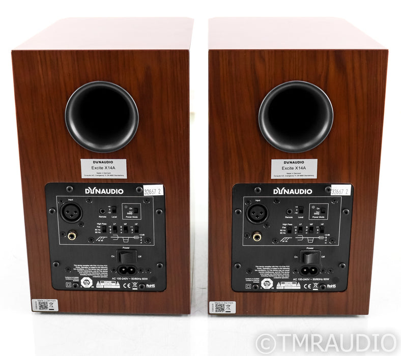 Dynaudio Excite X14A Powered Bookshelf Speakers; X-14A; Walnut Pair