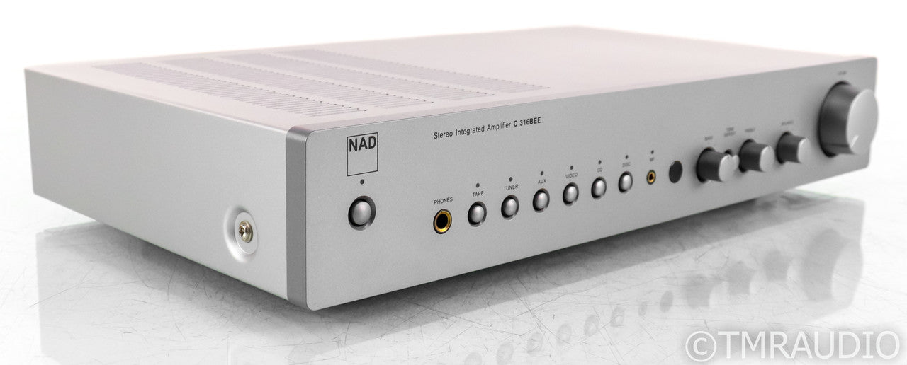 NAD C 316BEE Stereo Integrated Amplifier; C316-BEE; Silver, Remote; 230V