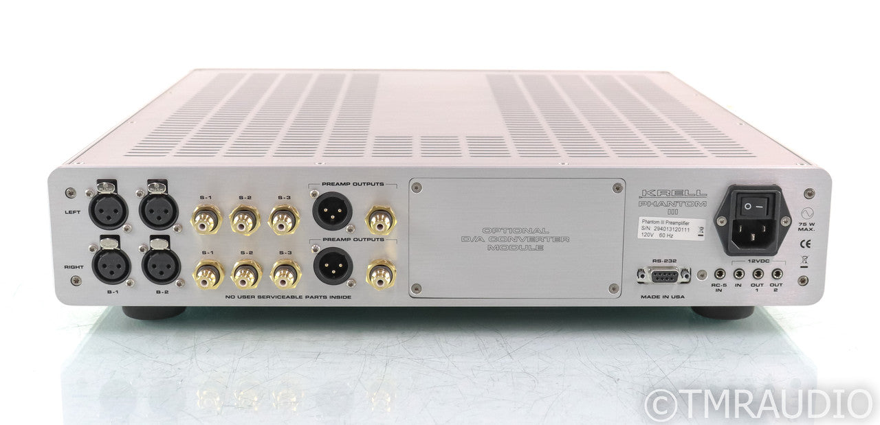 Krell Phantom III Stereo Preamplifier; Phantom 3; Silver