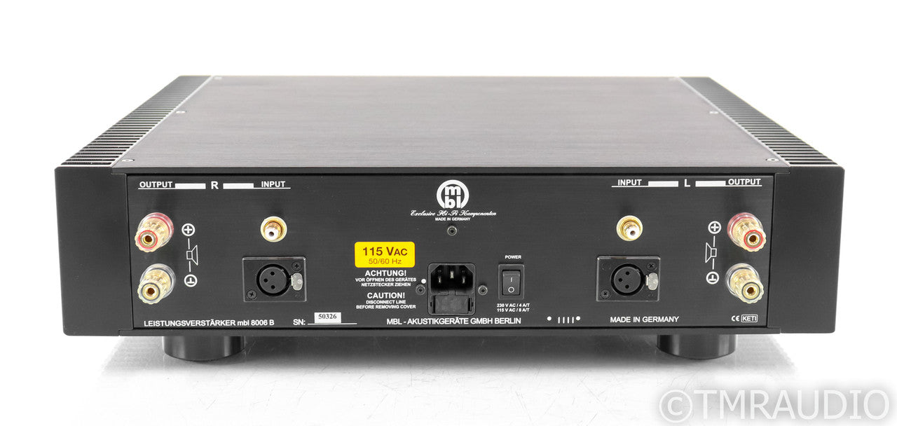 MBL 8006B Stereo Power Amplifier; 8006-B; Silver