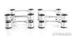 IsoAcoustics Aperta 200 Bookshelf Speaker Isolation Stands; Silver Pair