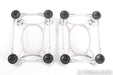 IsoAcoustics Aperta 200 Bookshelf Speaker Isolation Stands; Silver Pair