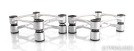 IsoAcoustics Aperta 200 Bookshelf Speaker Isolation Stands; Silver Pair