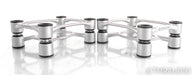 IsoAcoustics Aperta 200 Bookshelf Speaker Isolation Stands; Silver Pair