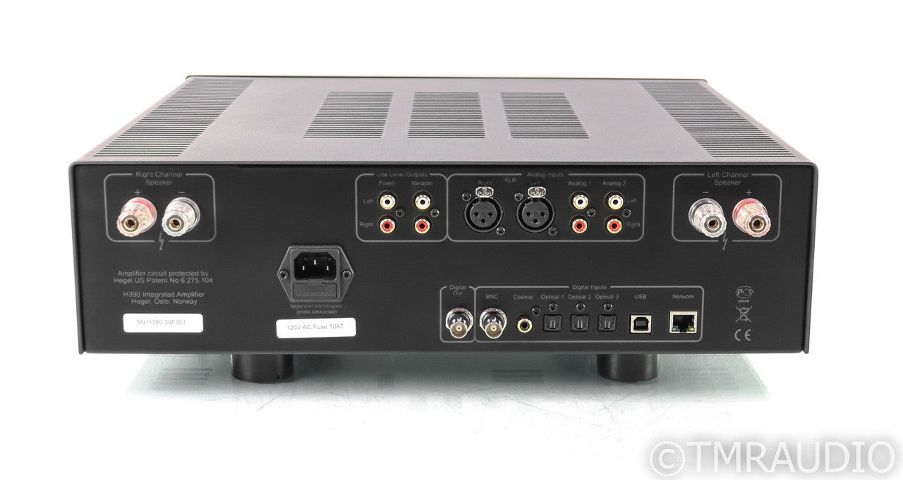 Hegel H390 Stereo Integrated Amplifier; H-390; Black