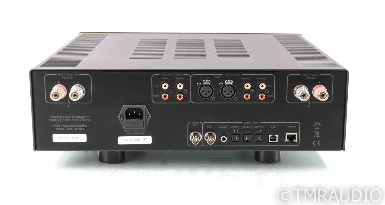 Hegel H390 Stereo Integrated Amplifier; H-390; Black