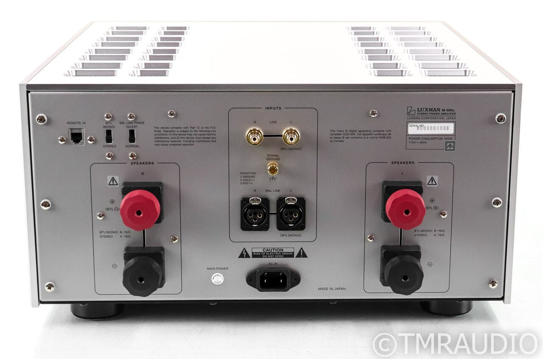 Luxman M-900u Ultimate Stereo Power Amplifier; M900u
