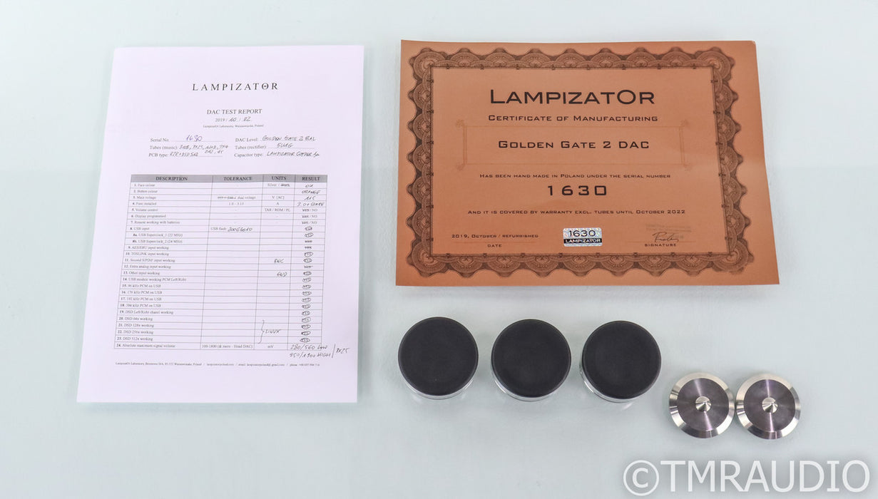 Lampizator Golden Gate 2 DSD Tube DAC; GG2; DSD 512; Upgraded