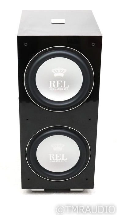 REL 212SX 12" Powered Subwoofer; Piano Black