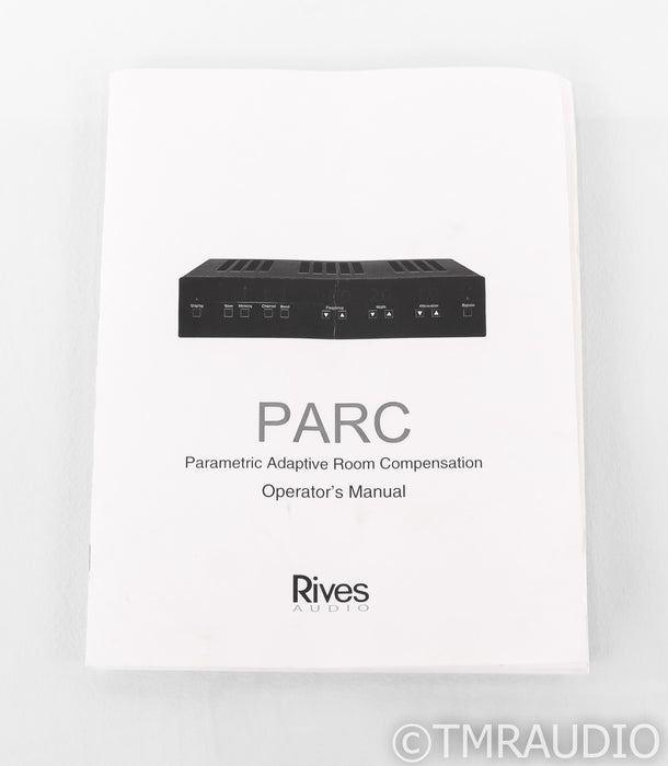 Rives Audio PARC Parametric Two Channel Equalizer; Adaptive Room Compensation