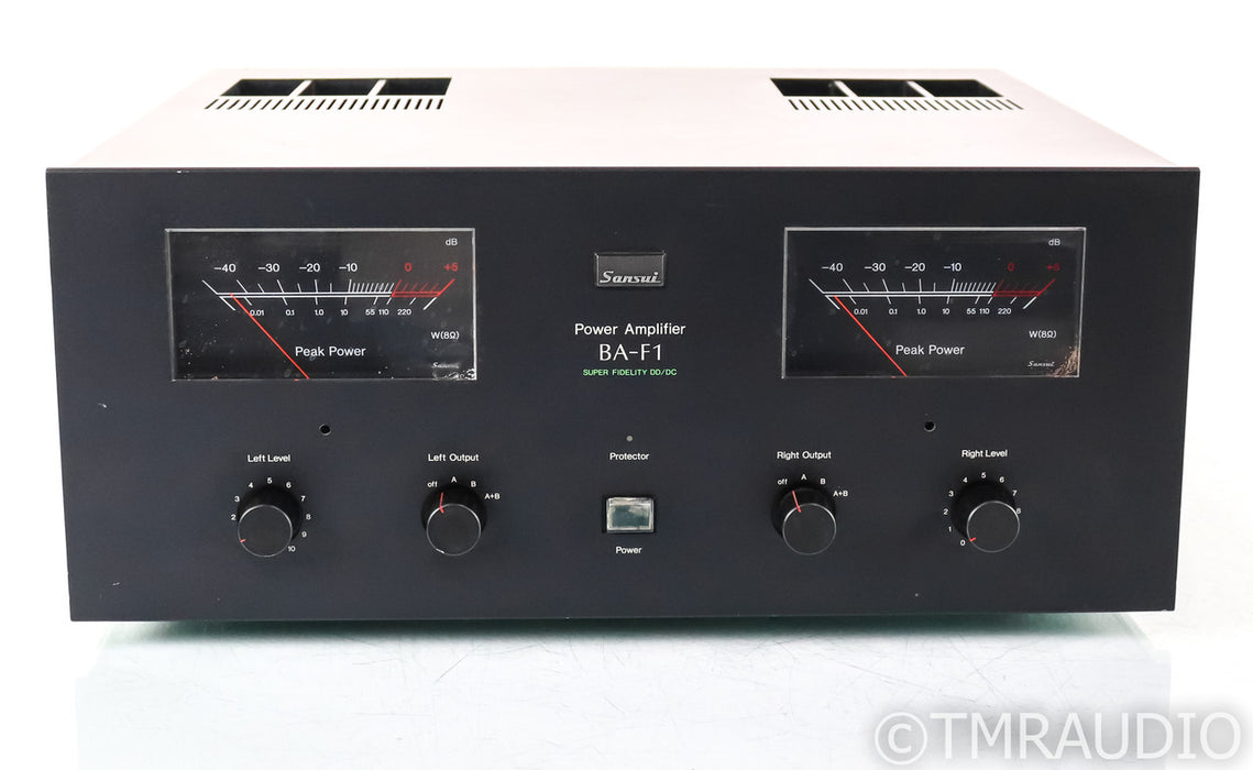 Sansui BA-F1 Vintage Stereo Power Amplifier; BAF1; Black
