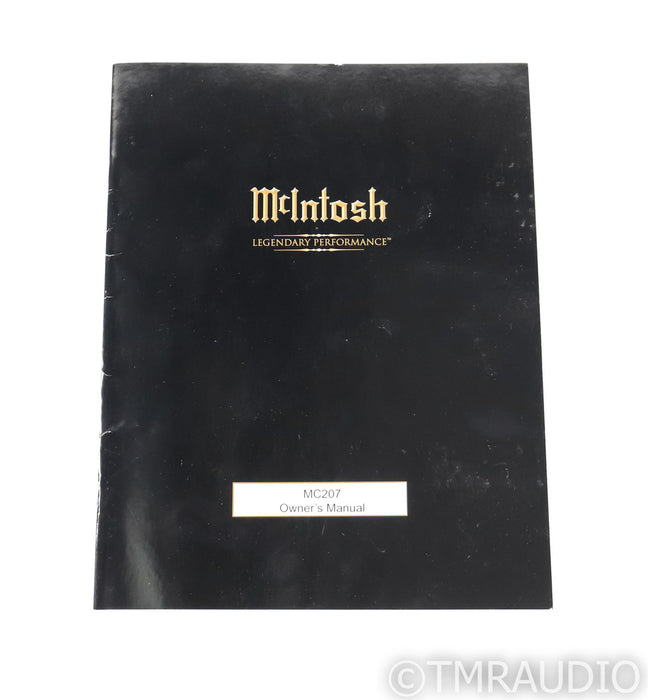 McIntosh MC207 7 Channel Power Amplifier; MC-207