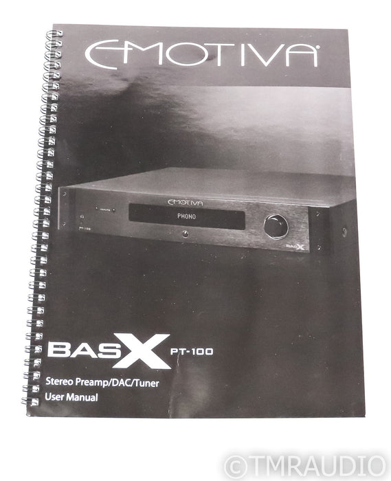 Emotiva PT-100 Stereo Preamplifier / FM Tuner; PT100; MM / MC Phono (No Remote)
