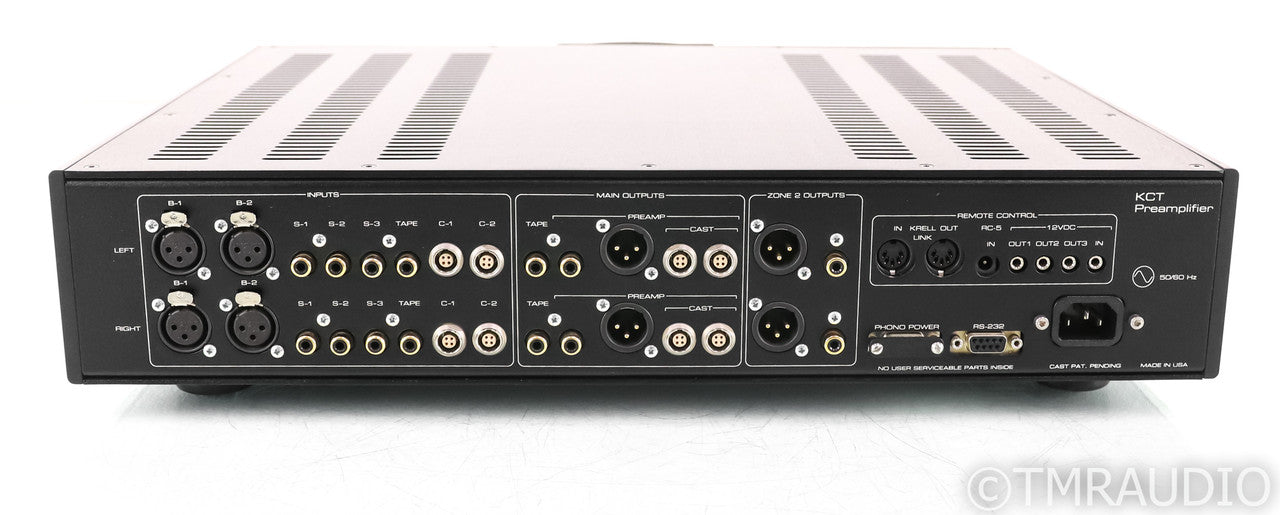 Krell KCT CAST Stereo Preamplifier; Current Tunnel; Remote