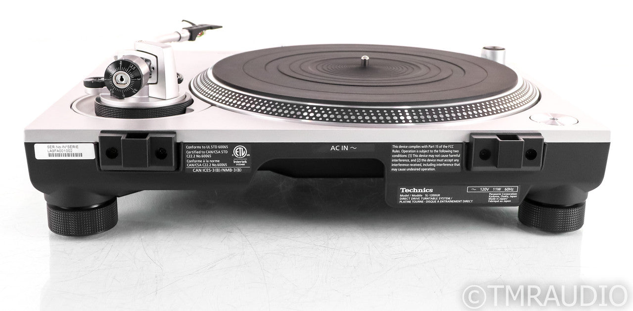 Technics SL-1200GR Direct Drive Turntable; SL1200GR; Silver (No Cartridge)
