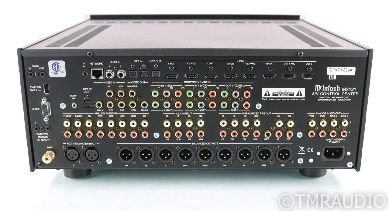 McIntosh MX121 7.2 Channel Home Theater Processor; MX-121; MM Phono; Remote