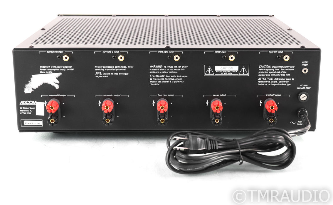 Adcom GFA-7400 Five Channel Power Amplifier; GFA7400