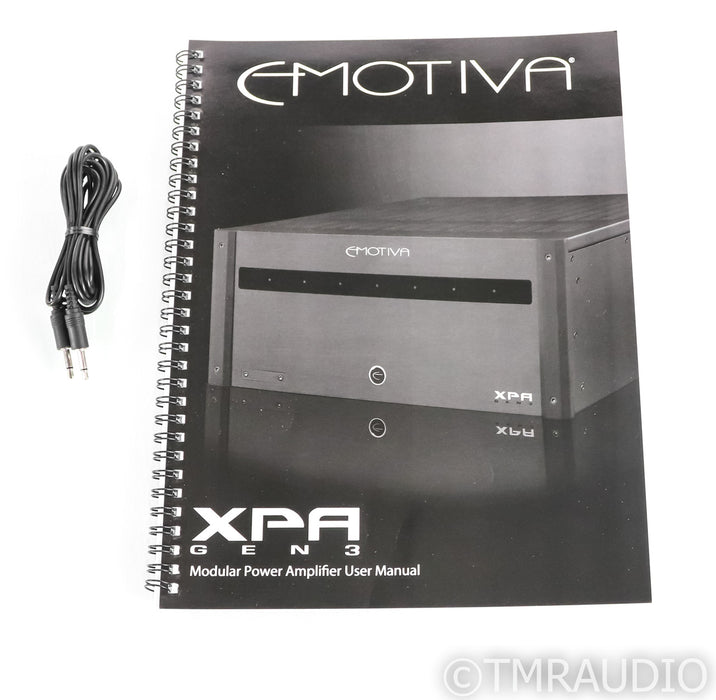 Emotiva XPA-9 Gen 3 9 Channel Power Amplifier; NINE / 5.2s; Black