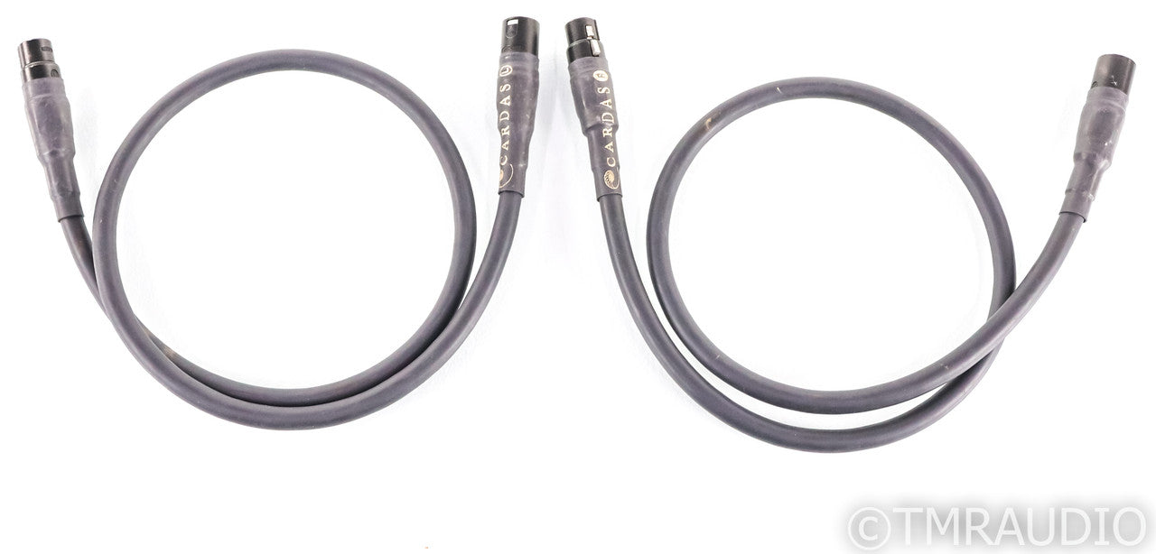 Cardas Golden Reference XLR Cables; 1m Pair Balanced Interconnects