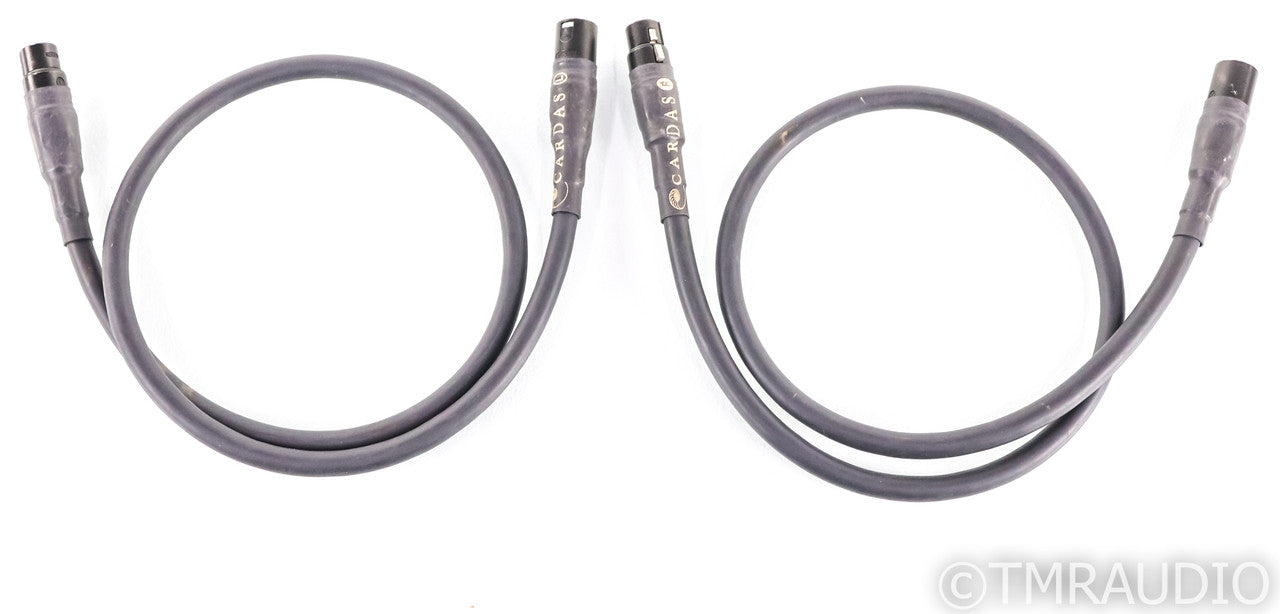 Cardas Golden Reference XLR Cables; 1m Pair Balanced Interconnects