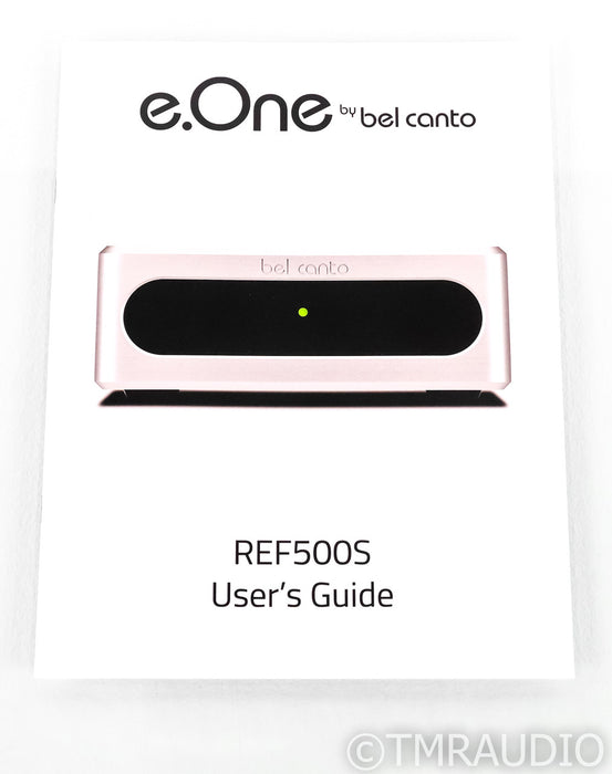 Bel Canto e.One REF500S Stereo Power Amplifier; Black