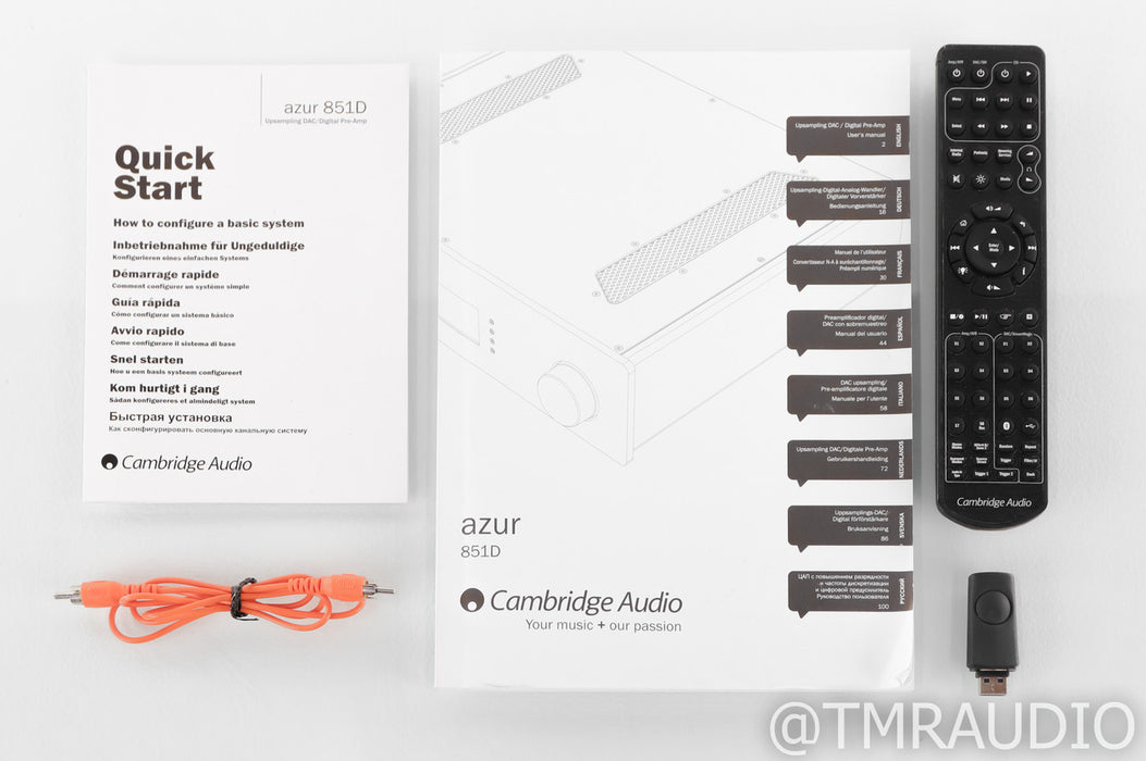 Cambridge Audio Azur 851D DAC; D/A Converter; 851-D; Silver; Remote