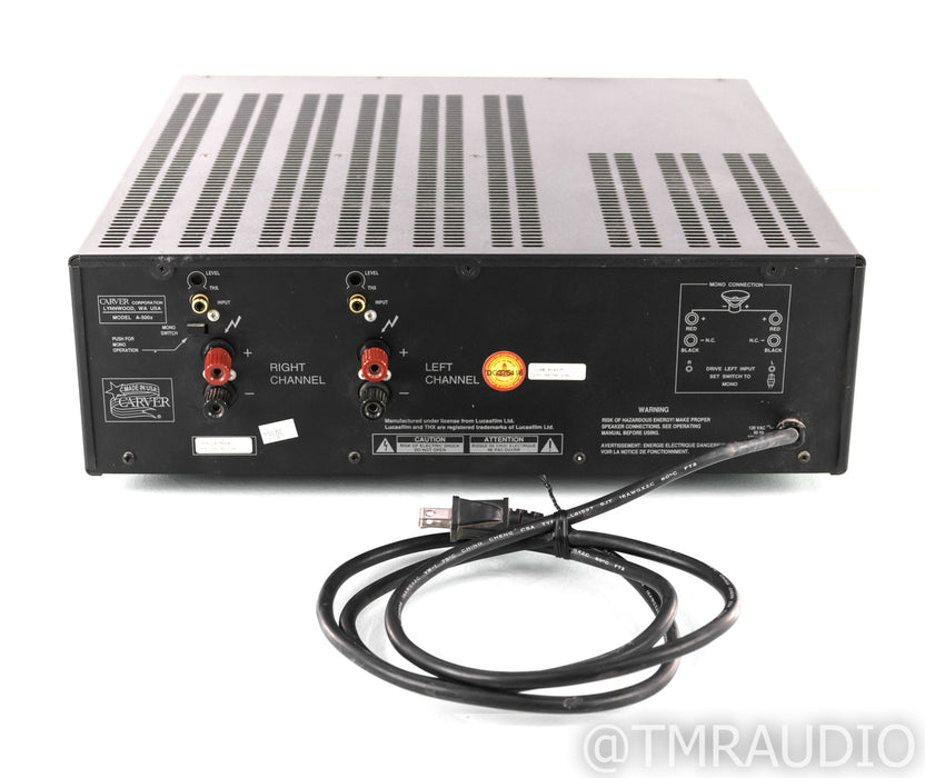 Carver A-500x Stereo Power Amplifier; A500x (Missing Gain Knobs)