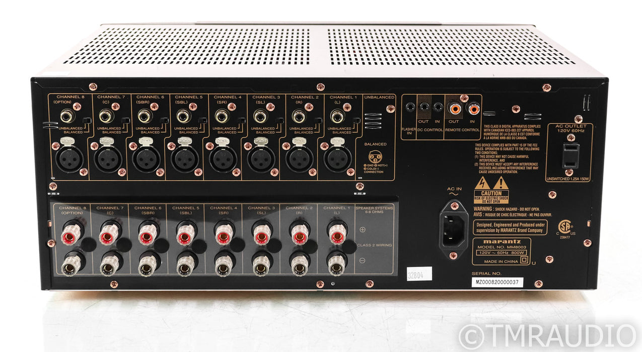Marantz MM8003 Eight Channel Power Amplifier; MM-8003 — The Music Room