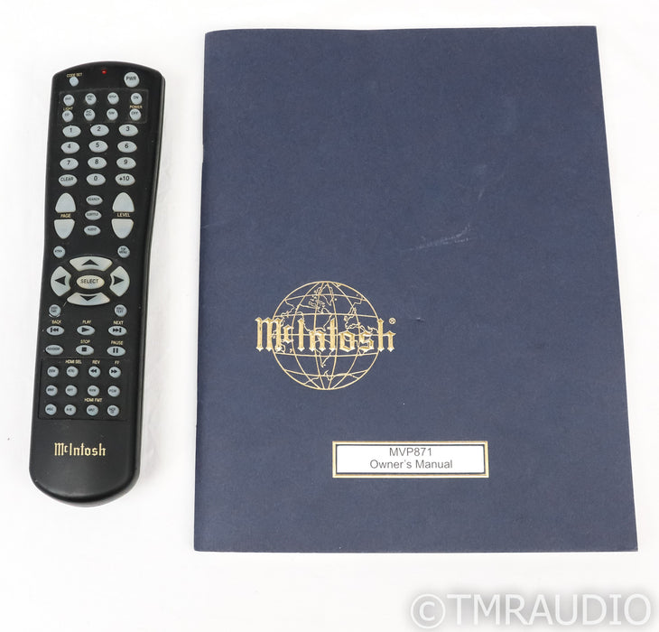 McIntosh MVP871 Universal DVD / CD / SACD Player; MVP 871; Remote