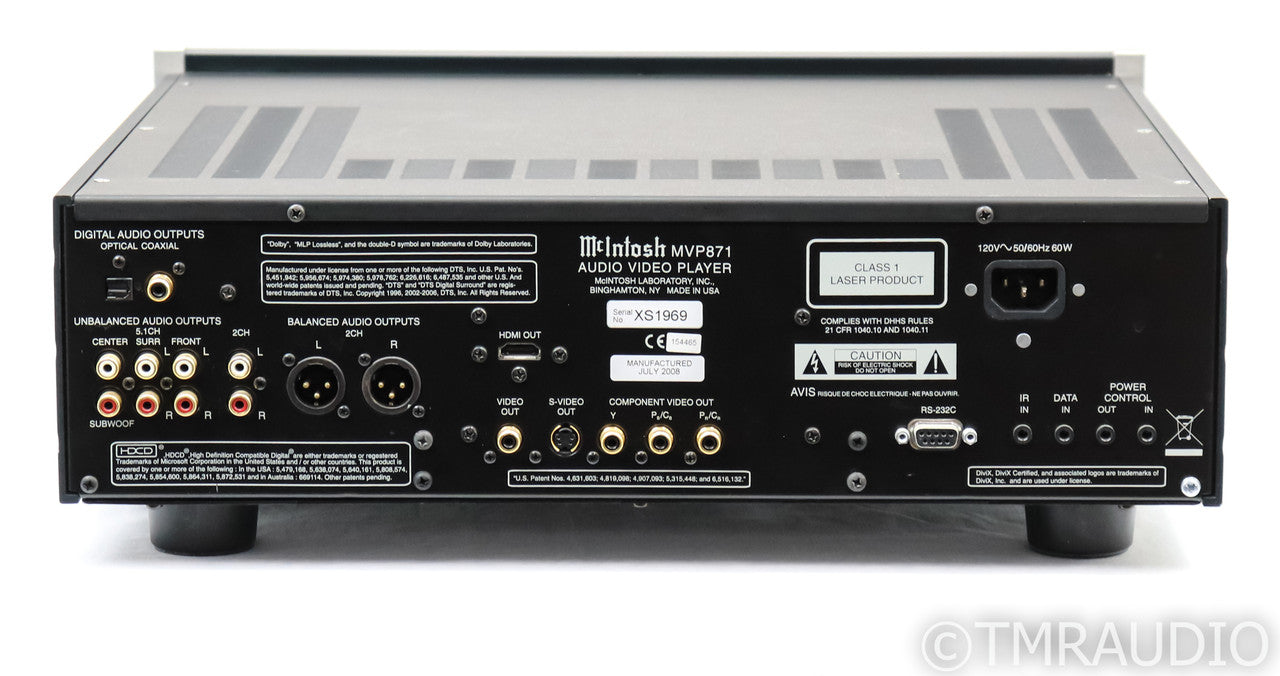 McIntosh MVP871 Universal DVD / CD / SACD Player; MVP 871; Remote