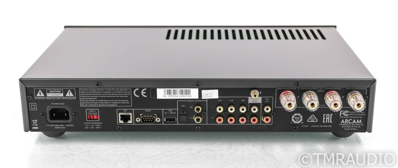 Arcam SA20 Stereo Integrated Amplifier; Black; Remote; MM Phono