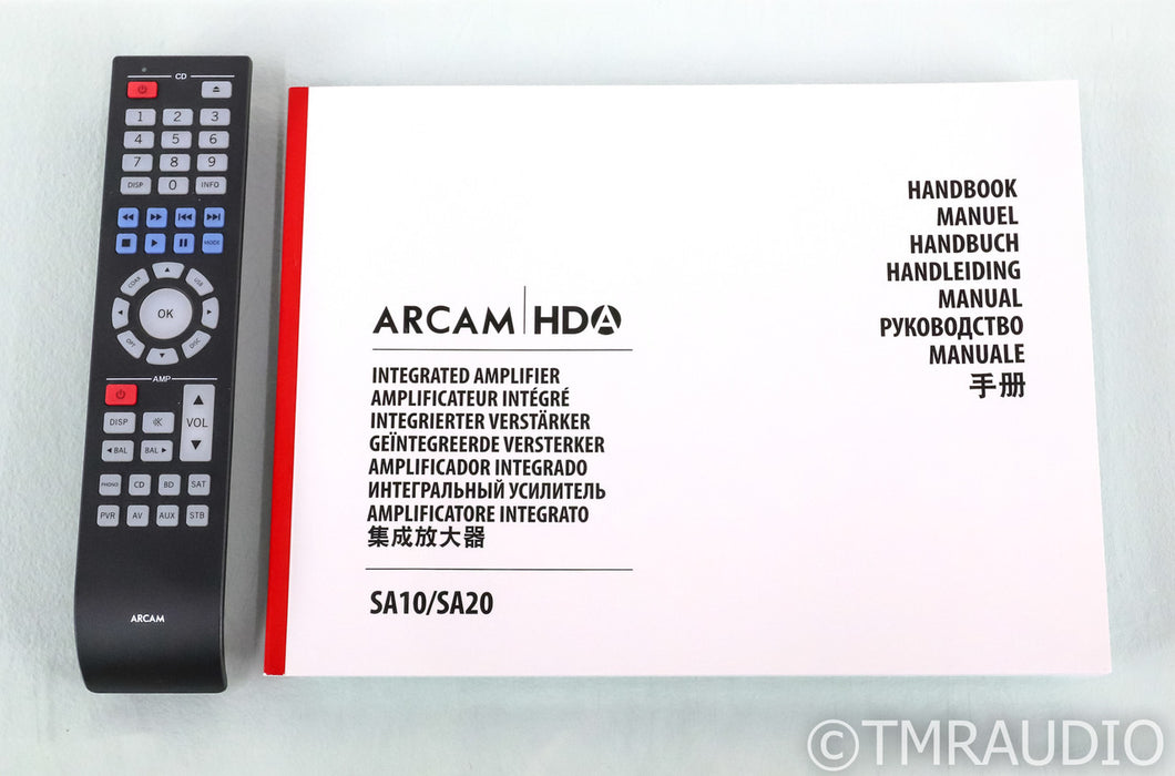 Arcam SA20 Stereo Integrated Amplifier; Black; Remote; MM Phono