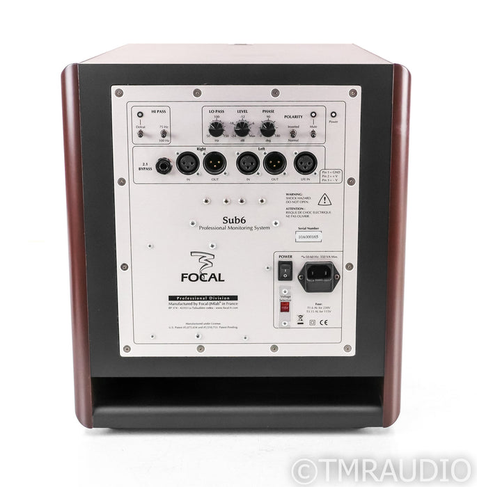 Focal Sub6 11" Powered Subwoofer; Birdseye Red; Sub 6