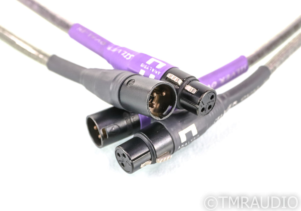 Analysis Plus Silver Oval-In XLR Cables; 1.5m Pair Balanced Interconnects