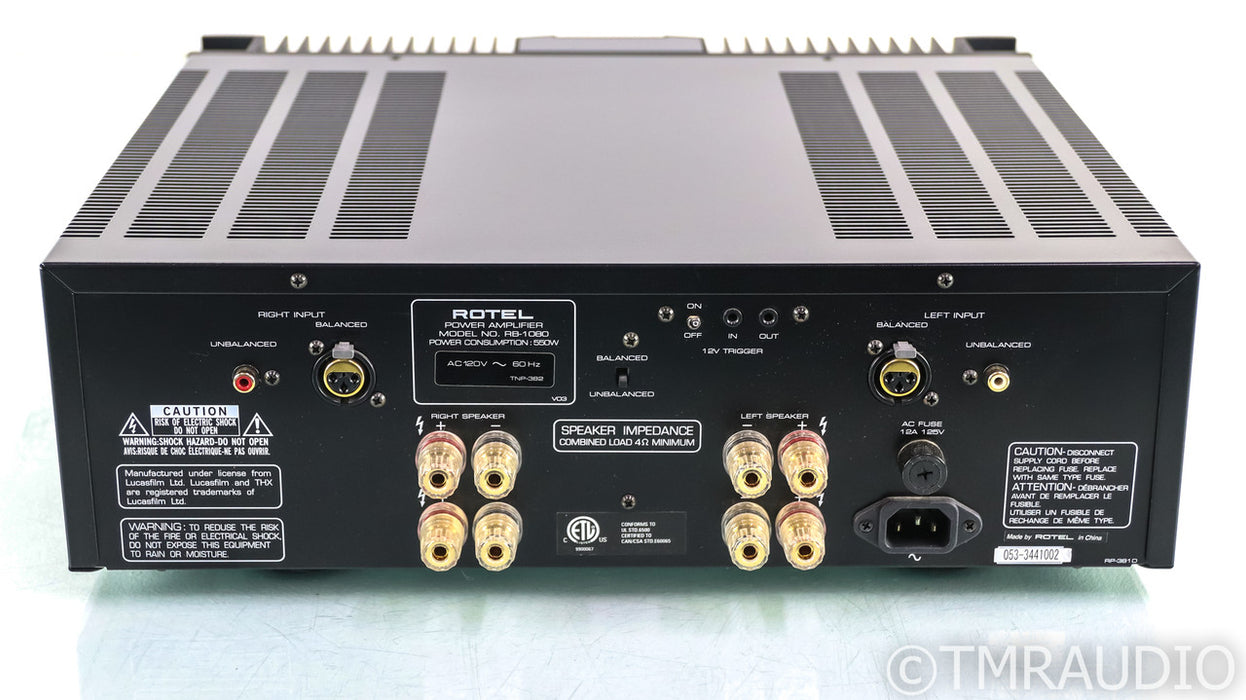 Rotel RB-1080 Stereo Power Amplifier; RB1080