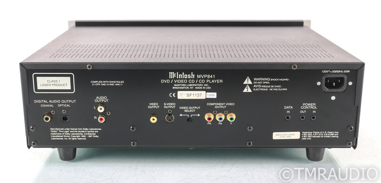 McIntosh MVP841 CD / DVD Player; MVP-841; Remote