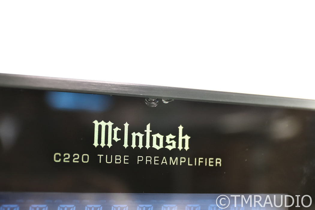 McIntosh C220 Stereo Tube Preamplifier; C-220; Remote; MM Phono Stage